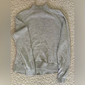 Everlane Mockneck Crop Cotton Sweater